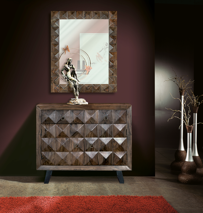 GINER Y COLOMER Cómoda de madera de palisandro color cerezo